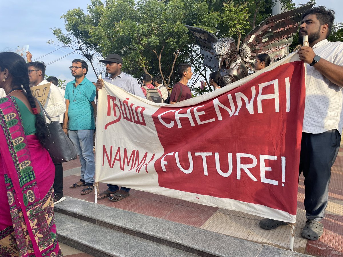 DhivCM's tweet photo. #ClimateRally The future generation is here!
Namma Chennai ; Namma Future. https://t.co/Ei9f0M3oJL