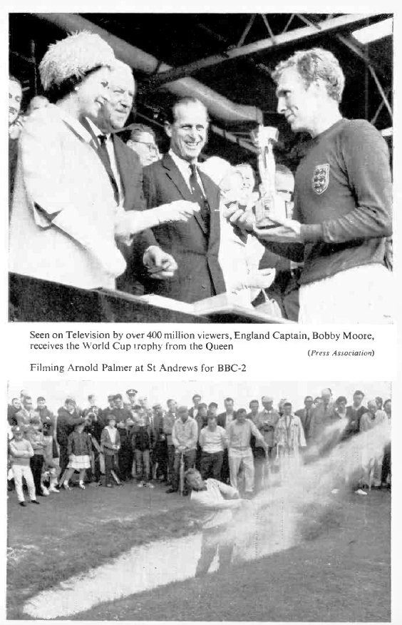 APTSArchive's tweet photo. The BBC Year Book for 1967. Day 40 of #ABookADay
The coming of colour television and at look back to the World Cup of 1966.
#BBC100 #BBC100yearsago #BBCCentenary #BBCHistory #GraphicDesign https://t.co/k9KrqrYIpU