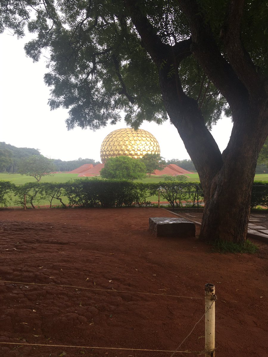 Matrimandir meditation chamber, Auroville. “Globe temple” as an Indian lady described it.