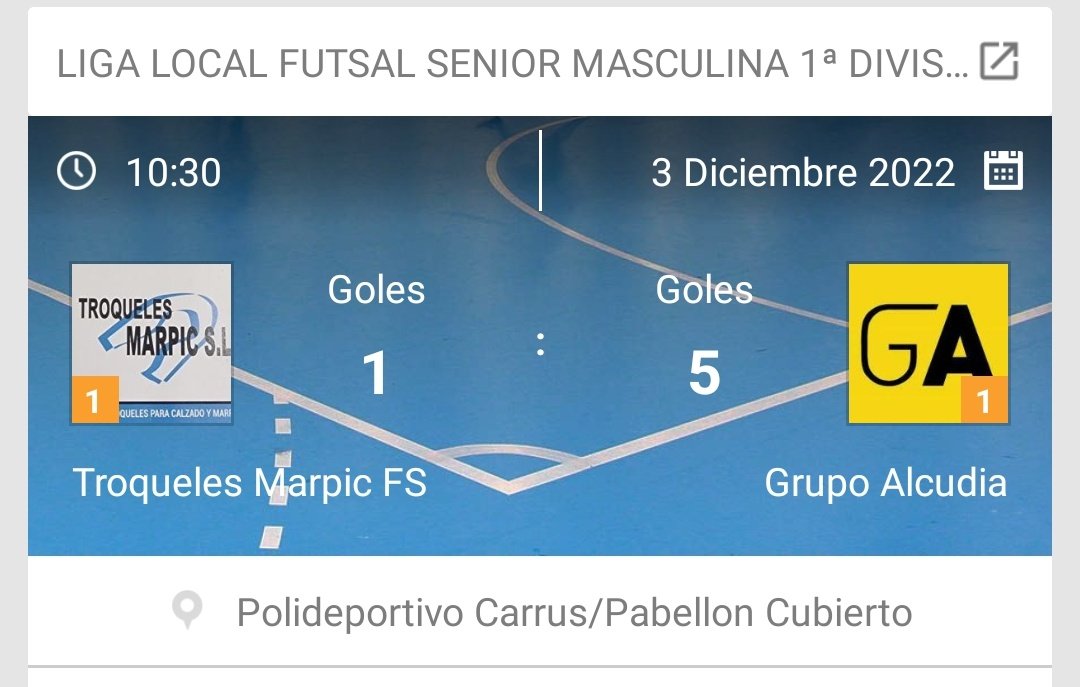 𝐉𝐎𝐑𝐍𝐀𝐃𝐀 𝟗 | ¡Grandísima victoria contra un rival directo en la tabla!

Nuestros guerreros alcudianos firman el mejor partido de la temporada para ganar 5-1 al Troqueles Marpic FS. ¡Trabajazo de todos!

⚽ Chechu
⚽ <a href="/Constan4/">Constan Sánchez</a>
⚽ Trinche 
⚽ Alex 
⚽ Josevi

#VamosAlcudia