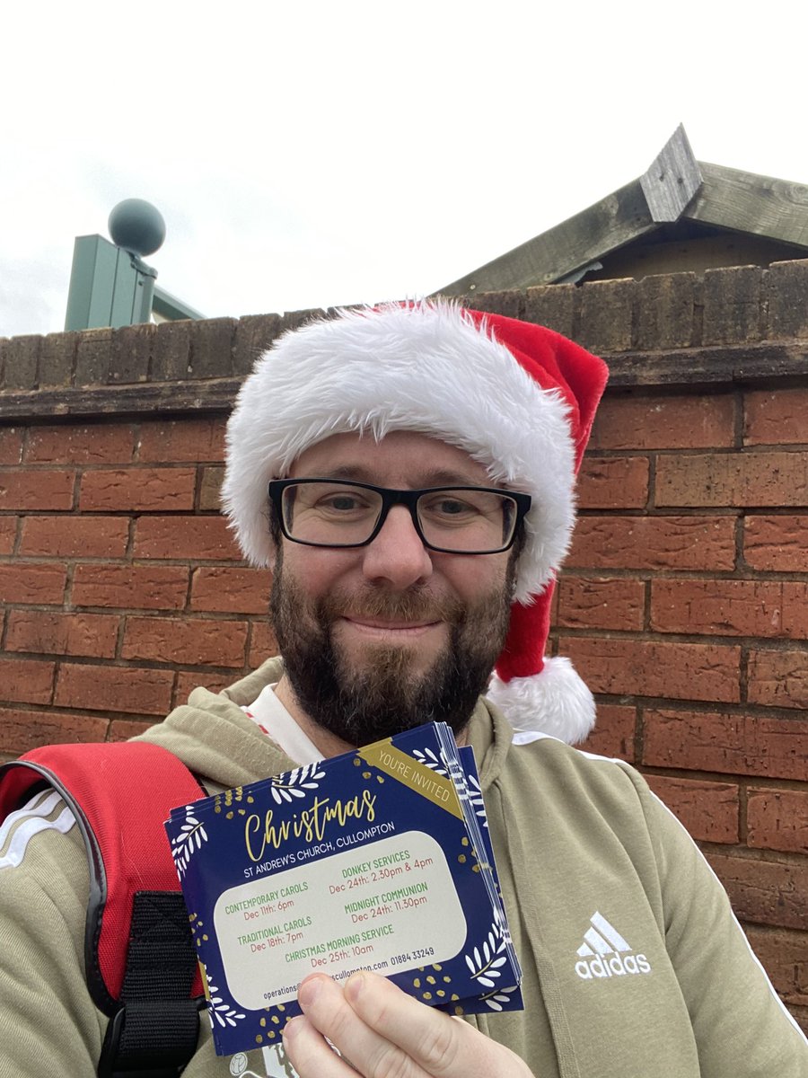 Cullompton Community Centre (@cccentreculm) on Twitter photo If you see one of our Directors out and about this morning give him a wave π
Darren is out delivering some <a href="/ChurchStAndrews/">St Andrew's Church</a> Christmas events leaflets with some festive cheer π
π» If you see one of our Directors out and about this morning give him a wave π
Darren is out delivering some <a href="/ChurchStAndrews/">St Andrew's Church</a> Christmas events leaflets with some festive cheer π
π»