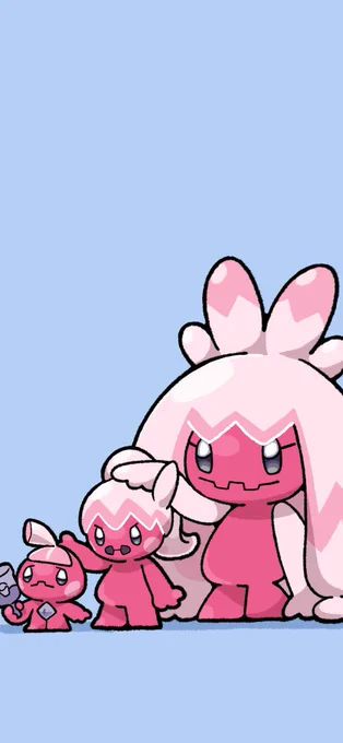カヌチャン、ナカヌチャン、デカヌチャンのロック画面描いた…非常に良い 