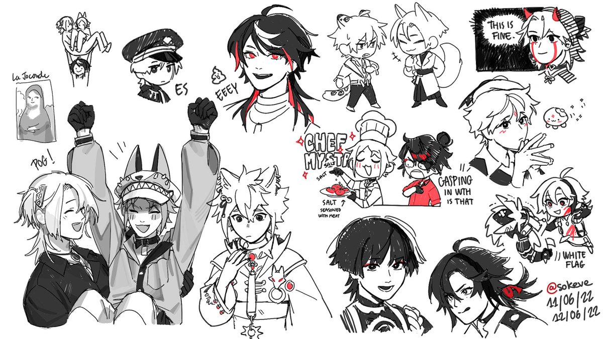 「Some of my Aggie drawing from 6 month ag」sokeve 🥭😎の漫画