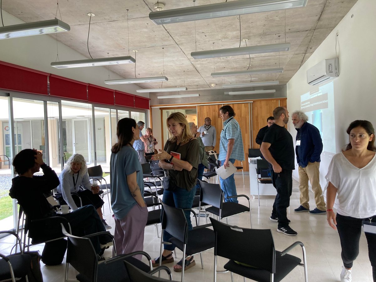 azugreen33's tweet photo. Second day of our workshop "Reclaiming Sustainability t/ HumanitiesScience Pathways". Inspiring presentations #agroecology, #ads/mining, #geohum, #interspecies, #collabtheater @sthlmresilience @sarasinstitute @AnaPDAguiar @PabloManq @isabealof @KatarzynaBeilin @IgnacioGianelli https://t.co/xR5qVKUZFf
