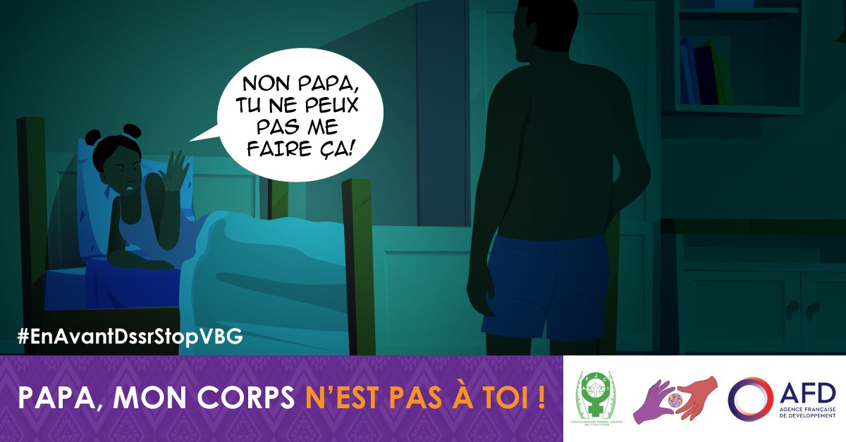 Tenin Traore🇨🇮🇸🇳 (@griote225) on Twitter photo #16JoursdActivisme ✊
1e autre forme de violence qui consumme en silence c'est l'inceste❌.
7 pratique courante dans nos familles et qui est cadenassée dans les limbes du silence 🙊.
🟠📢 Il est temps de briser le silence. <a href="/FemmesjuristesC/">AFJCI Officiel</a>
#EnAvantDssrStopVbg #OrangezLeMonde #16JoursdActivisme ✊
1e autre forme de violence qui consumme en silence c'est l'inceste❌.
7 pratique courante dans nos familles et qui est cadenassée dans les limbes du silence 🙊.
🟠📢 Il est temps de briser le silence. <a href="/FemmesjuristesC/">AFJCI Officiel</a>
#EnAvantDssrStopVbg #OrangezLeMonde