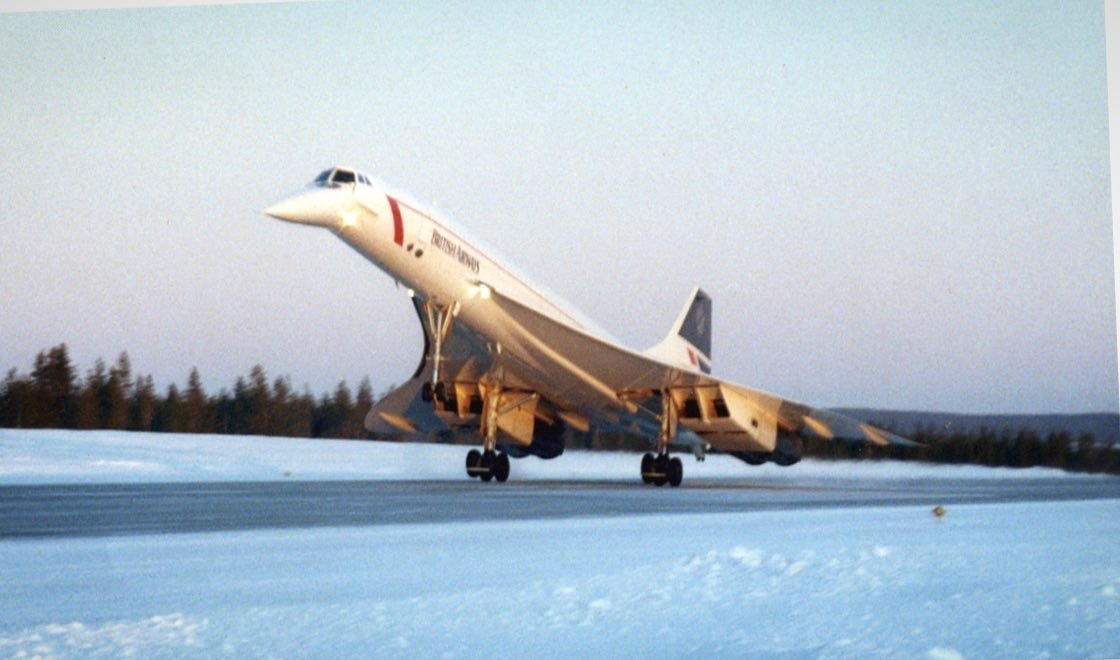 Winter charter ops in EFRO for Concorde 😍 #SupersonicSaturday #avgeek