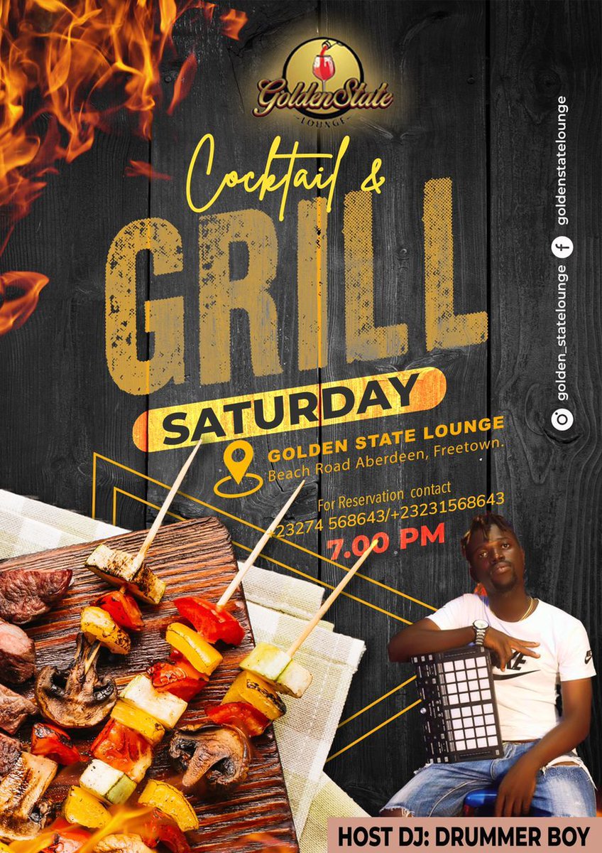 gslounge01's tweet photo. Golden State Lounge offers the best service in the whole of Sierra Leone.

The hottest girl, baddest jams, best drinks and Vibes.

Don't miss out tonight

Time: 10pm

Venue: Goldenstate Lounge, Aberdeen Beach Road.

#goldenstatelounge #beernight #beerlover #karaoke #karaokenight https://t.co/AvhkXacOS8