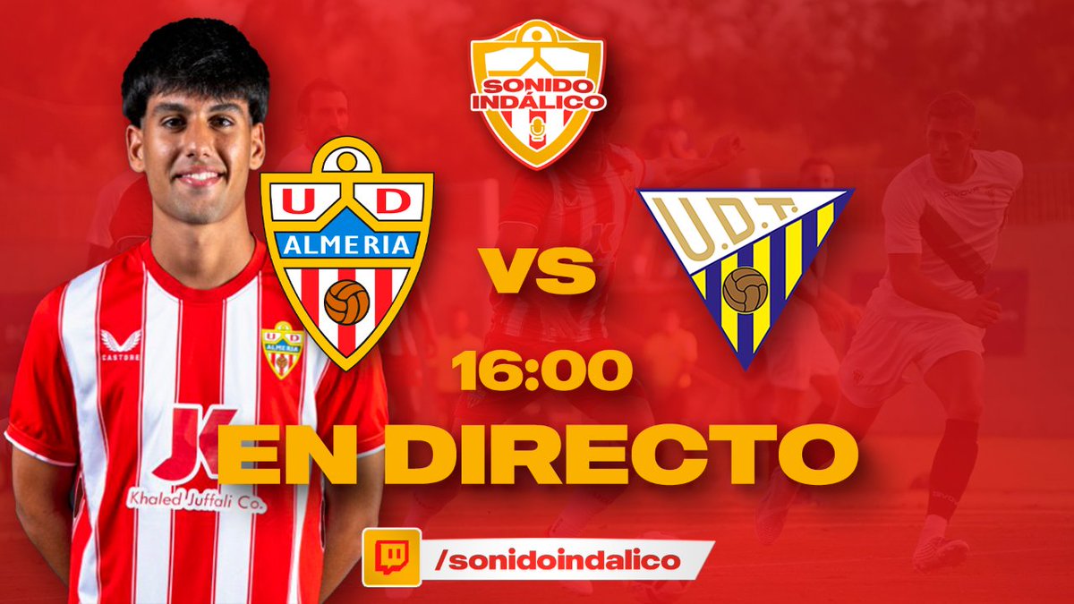 SonidoIndalico's tweet image. 🚨 ¡TARDE DE CARRUSEL EN @SonidoIndalico! 🚨

⏰ Desde las 16:00 en twitch.tv/sonidoindalico RETRANSMISIÓN EN DIRECTO del amistoso del Almería en Marbella ante el Sturm Graz

⚽ A la misma hora te narramos el Juvenil A - UD Tomares in situ desde Huércal