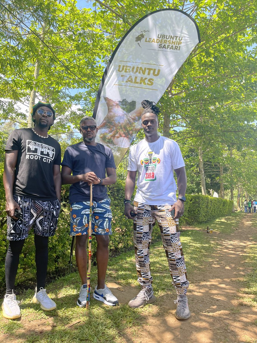 Comrade_Otoa's tweet photo. #Afrozilla check in to appreciate the creatives. @SafariUbuntu will support this initiative going forward. Great conversations around culture and art. Cheers @JoramElje and the team for setting this up. Btw I love my new nkoni (walking stick) 😎cc @iDEASUG https://t.co/Hxgo5TZAzw