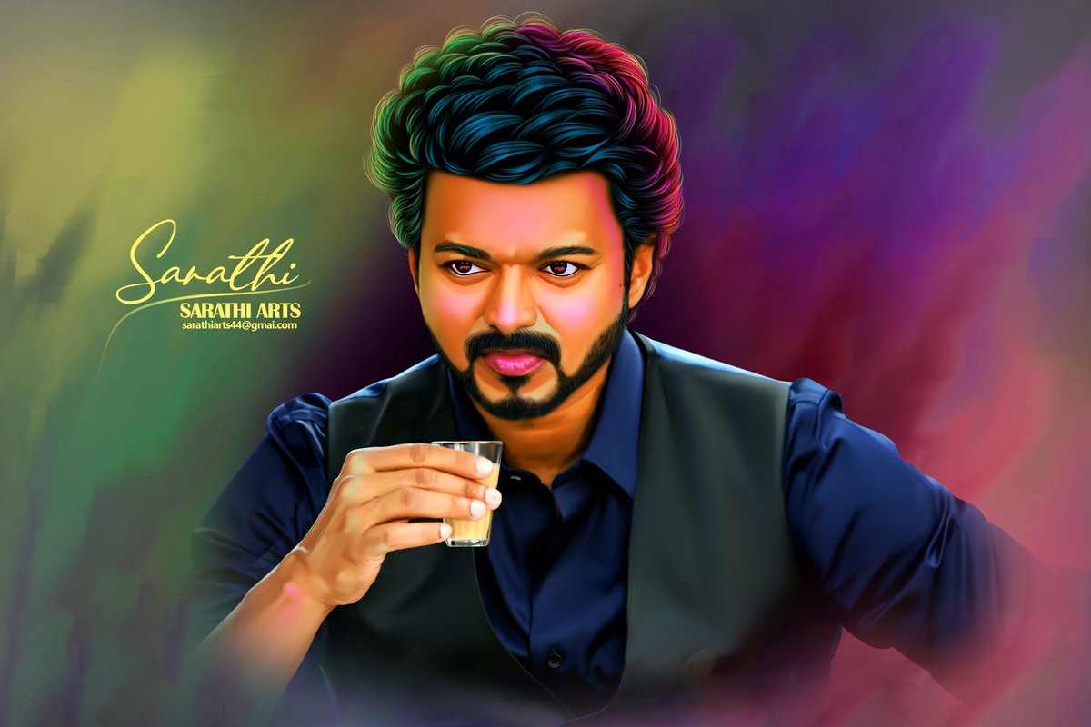 SarathiArts's tweet photo. Thalapathy New Painting
Art By @_sarathi_arts_official 
#thalapathy 
#actorvijay 
@actor_vijay_team_ 
#digitalpainting 
@__thameem__official__67 
@vijayofficialinsta https://t.co/DJknLbCW2q