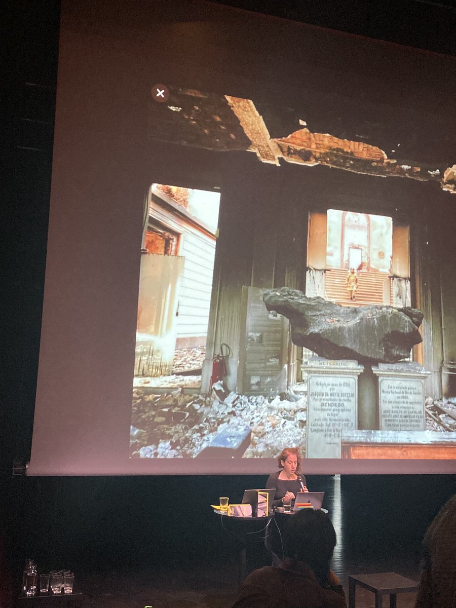 sarahecook's tweet photo. The programme for the @pixelache symposium has done a deep dive into archives and state governance…. Now after lunch we’ve watched @theotolithgroup film & Giovanna Esposito Yussif is talking about indigenous resource creation; reciprocity, restitution, resistance. #pixelache https://t.co/R4bRHmoxia