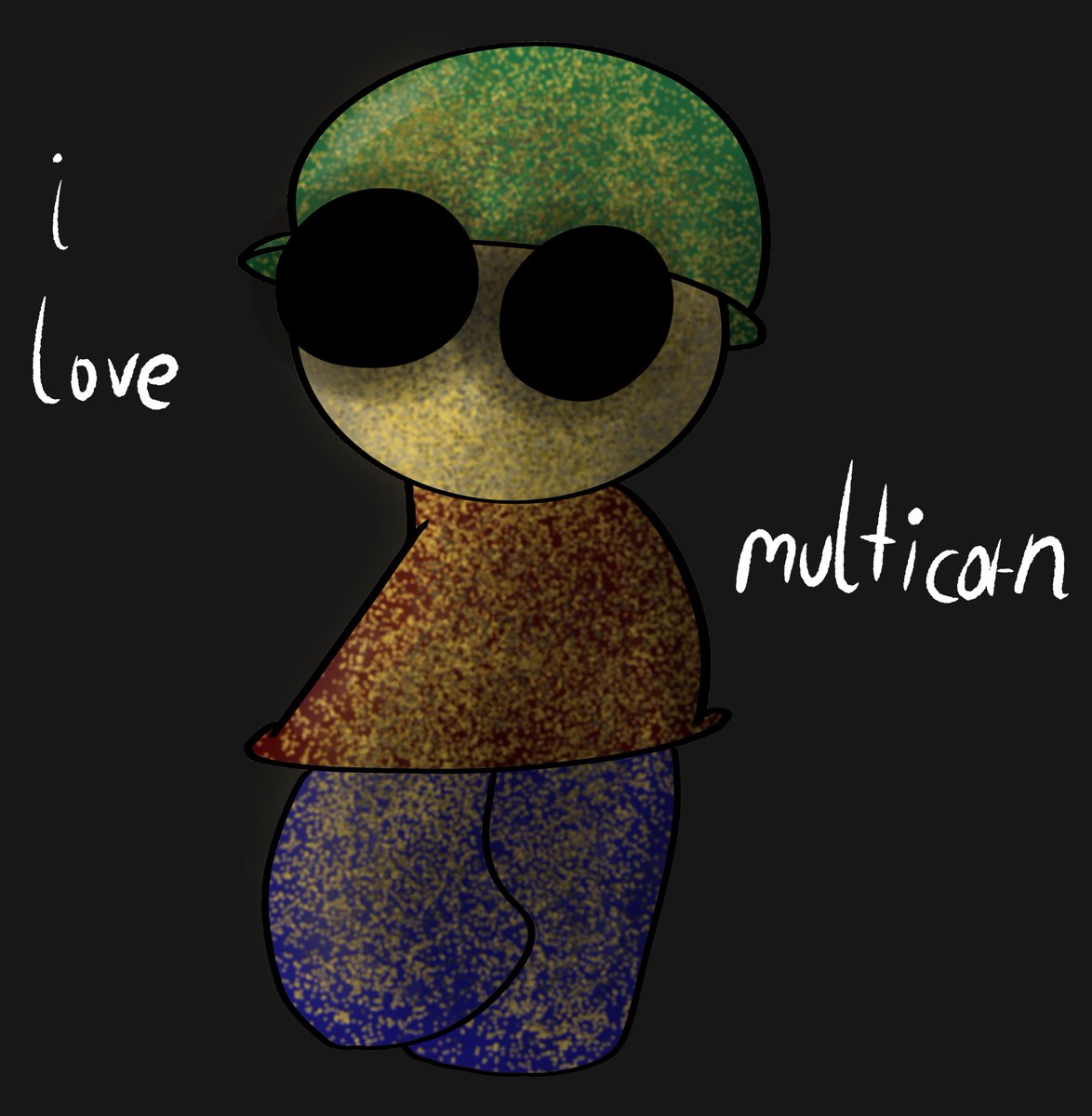 Orion642's tweet photo. multicorn and dan art (i amde the dan drawing yesternight but forgor to post it woops) #daveandbambi https://t.co/mshO36DfVC