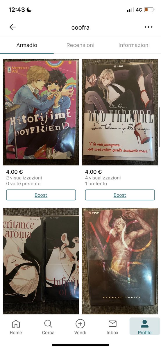 dollshikii's tweet photo. ‼️moots italiane, se foste interessate vendo su Vinted alcuni manga tutti in ottime condizioni.
Mi trovate come @/coofra https://t.co/yKWy3oiOQb