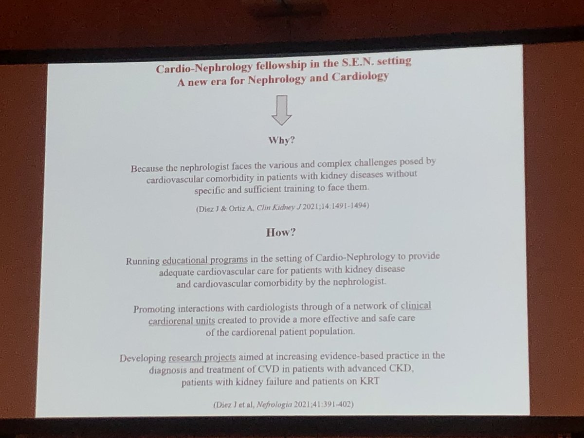 Wonderful lecture by Prof. Javier Diez about the urgen need for specific training in #CardioNephrology or #NephroCardiology #PNU2022 <a href="/SENefrologia/">S.E.N. Nefrología</a> <a href="/CardioRenalSEC/">Síndrome CardioRenal y Congestión en IC</a> <a href="/HDSEN2/">HD en centroSEN</a> <a href="/PNephrology/">PamplonaNephrology</a> <a href="/senjoven/">JovSEN</a>