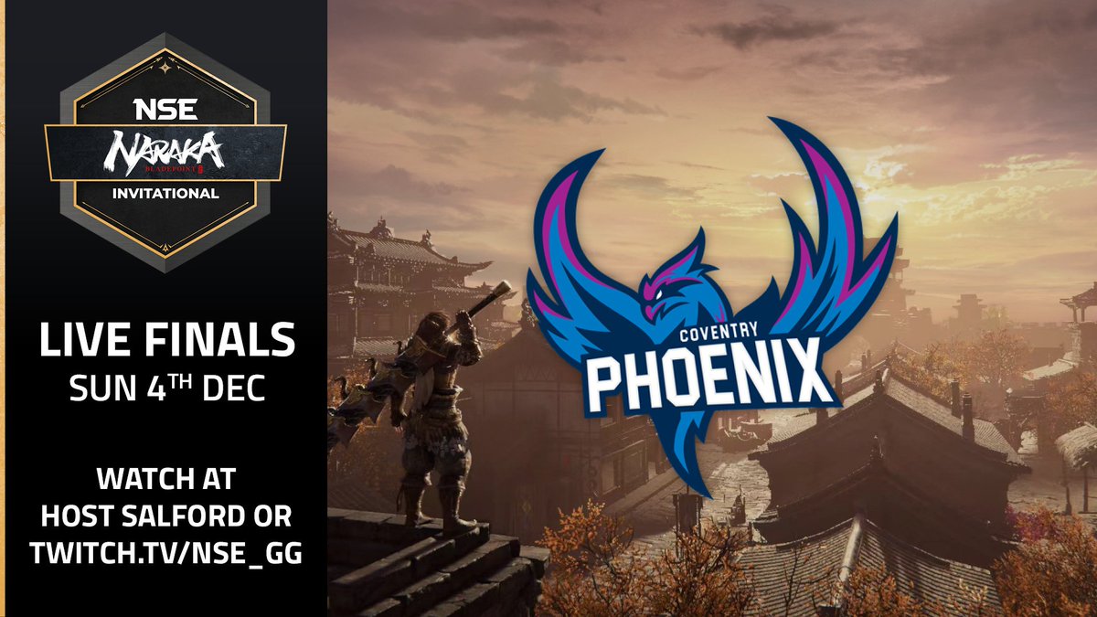 We're playing in the finals of the <a href="/NARAKATHEGAME/">NARAKA: BLADEPOINT</a> University Invitational! Support us online or in person if you're in the Manchester area.

📅 Sunday 4th Dec from 9am
🗺️<a href="/HOSTSalford/">Home of Skills & Technology</a>

📺 Watch online at 2pm on twitch.tv/nse_gg

👉 Get all the info: nse.gg/news/the-narak…