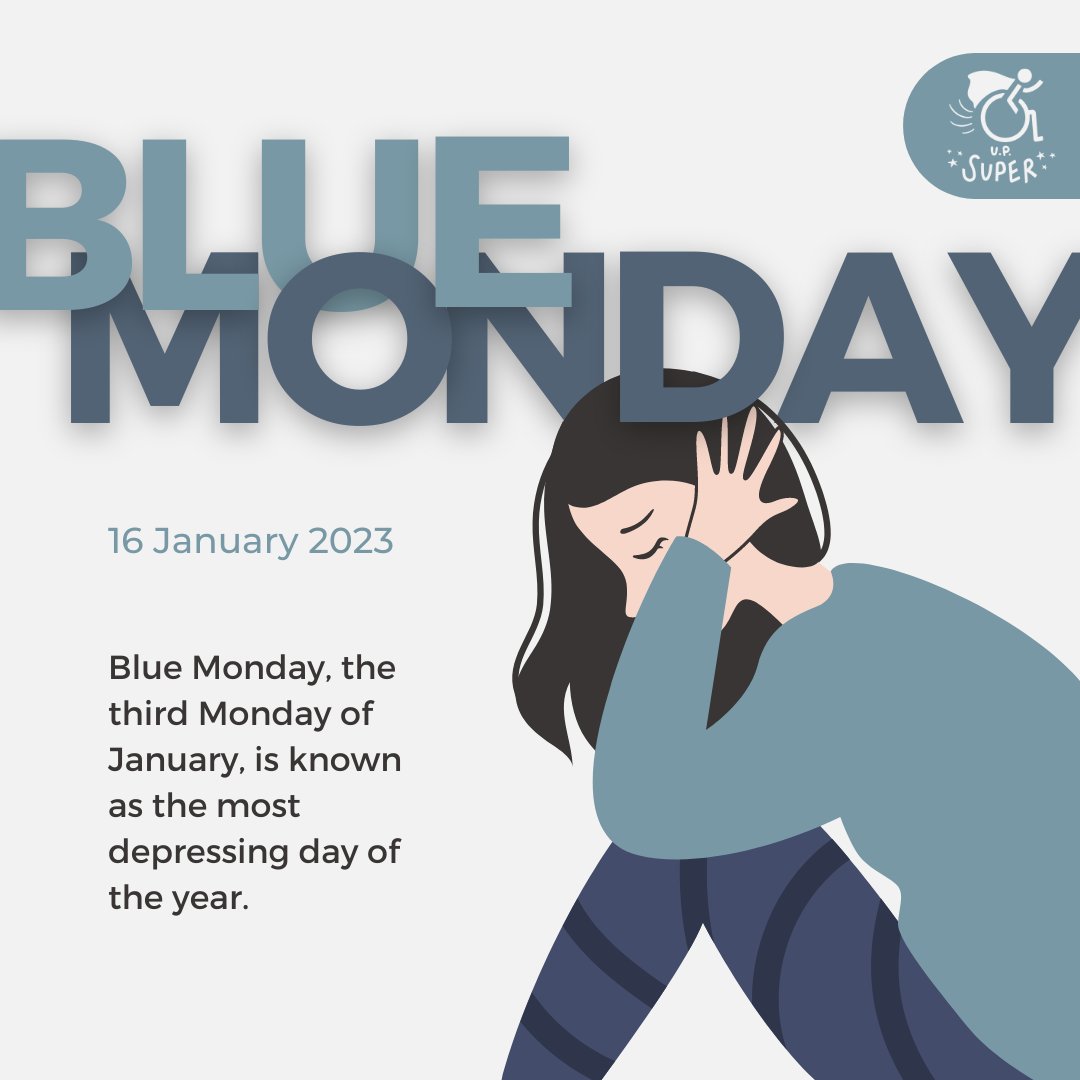 upsuper_'s tweet photo. “Hey, I know it’s Monday. But it’s also a new day and a new week. And in that lies a new opportunity for something special to happen” - Michael Ely

Feeling blue today? 😣 Let’s learn about the most depressing day of the year, and how it doesn’t have to be as blue as it seems. 💙 https://t.co/zpFGAaBeIa