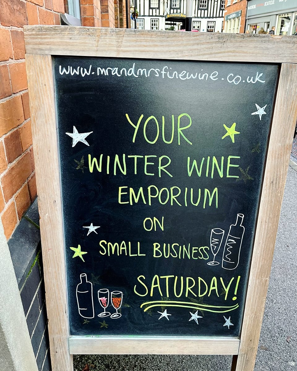 Proud to be your Winter Wine Emporium on Small Business Saturday! 🥂 
#smallbusinesssaturday #smallbusiness #winemerchant #independentwineshop #southwell #nottinghamshire #shopsouthwell #localwineshop