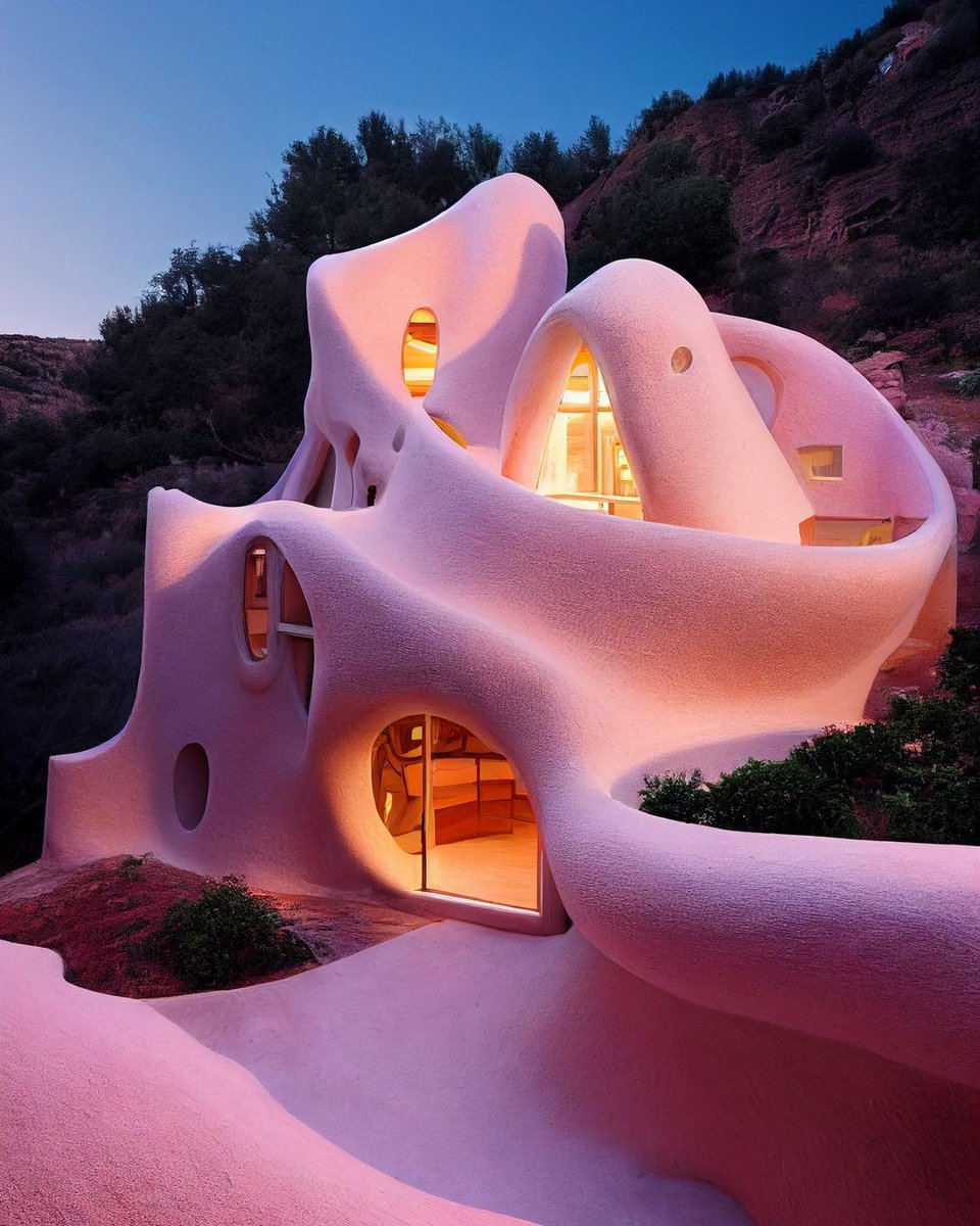 viewsfrance's tweet photo. "Gaudism — from Gaudí" est un projet architectural réalisé par l'intelligence artificielle MidJourney.

Il rend hommage aux créations du Barcelonais Antoni Gaudí 🌸 https://t.co/dc0X4XmwNt