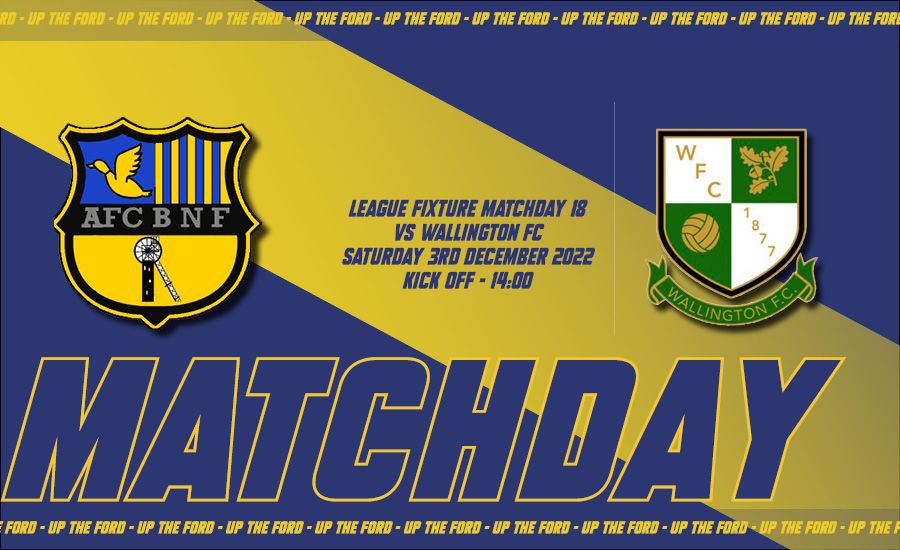𝙁𝙞𝙭𝙩𝙪𝙧𝙚 

Home in the league again this week versus <a href="/wallington1877/">WallingtonFC</a> 

📅 Sat 3rd December 
⏰ 14:00
🏆 Northern Alliance Premier Division 
🏟 Burradon Welfare, NE23 7NG
🎟 £3.00/£1.00 

#uptheford