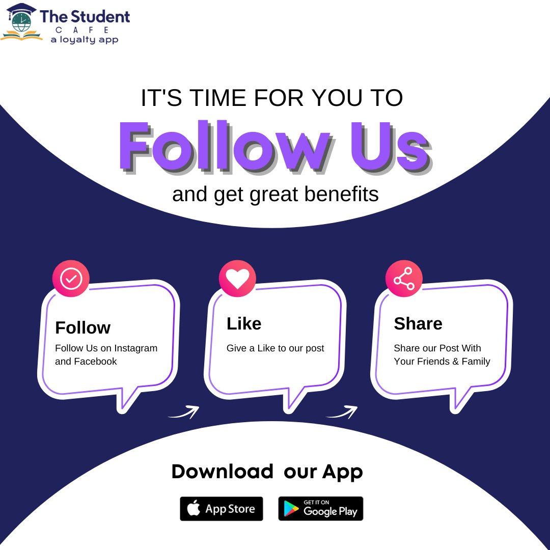 TheStudentCafe1's tweet photo. Follow us and get your benefits through our Student Cafe App ...
Download the Student Cafe App

#follow #like #share #download #app #studentcafe #studentcafeapp https://t.co/fKJnVncsgT