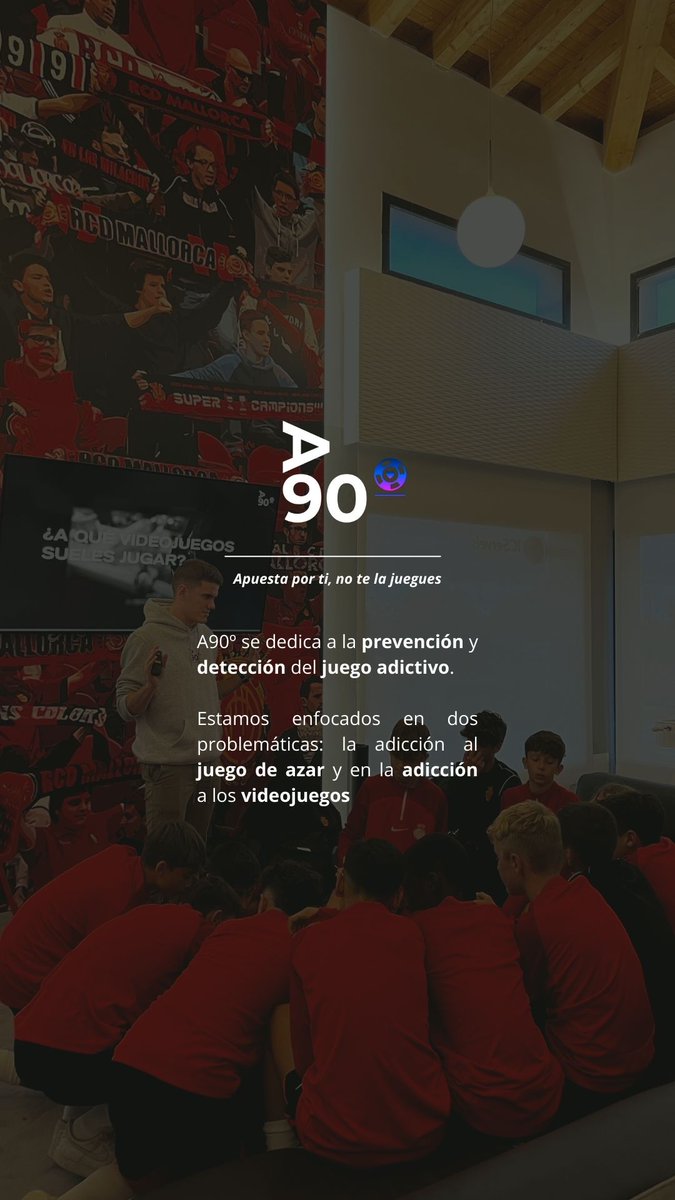 ¡Hola! Aquí estoy de nuevo con los proyectos sociales de #The13family y este mes me gustaría presentaros a  a90grados.com. Ayer los conocí por instagram, son jóvenes que luchan contra las adicciones al juego y los videojuegos.

"Apuesta por ti mismo, no te la juegues"