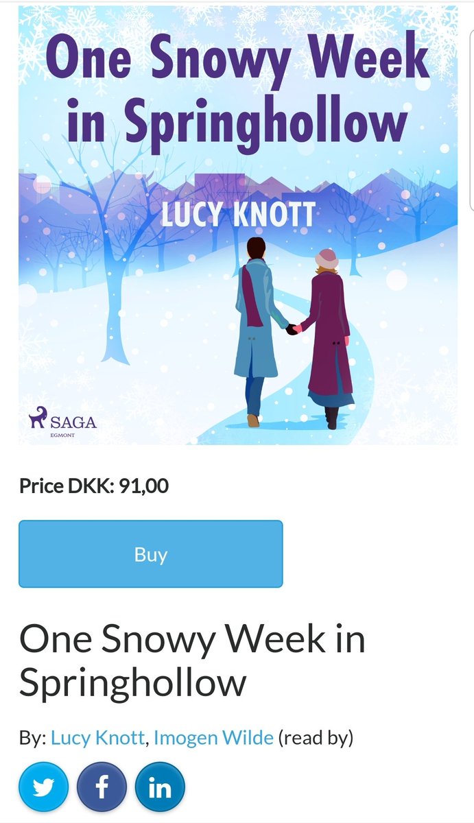 LucyCKnott's tweet photo. Did you know that #OneSnowyWeekInSpringhollow is available in Audio?! ❄🎄🥰
https://t.co/3K7AZk6Kch
@AriaFiction
@sagaegmont #Christmas #gifts #books https://t.co/xc2N1yOiOo