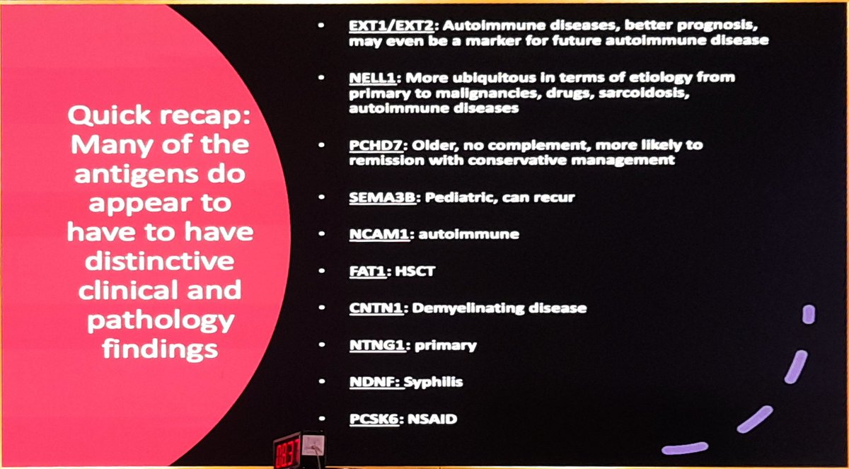 Dr Sanjeev Sethi @SethiRenalPath speaks on Membranous GN #isncon22 @isncon22

Latest Antigens of MGN in Brief..
EXT1
Nell
PCHD7
SEMA3B
NCAM1

@SethiRenalPath @RenalPathLabs @Ubkhanna  @GlomCon @drshyambansal @isn_india @MayuriTrivedi80 @IndianRenal @isncon22