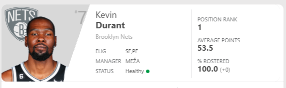 MihadPlays's tweet photo. If any of you are wondering how KD/AD duo is doing in my fantasy. https://t.co/bx6hrUxa24