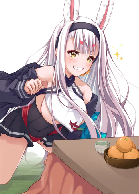 こたつとみかんとお茶を用意して…完璧なセッティングですな!!#アズールレーン#AzurLane#島風 