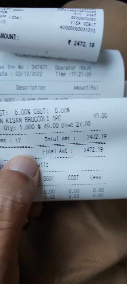 priyank_dr's tweet photo. Brocolli is subjected to #GST @ 12% 😶 https://t.co/qdYJUM78Fs