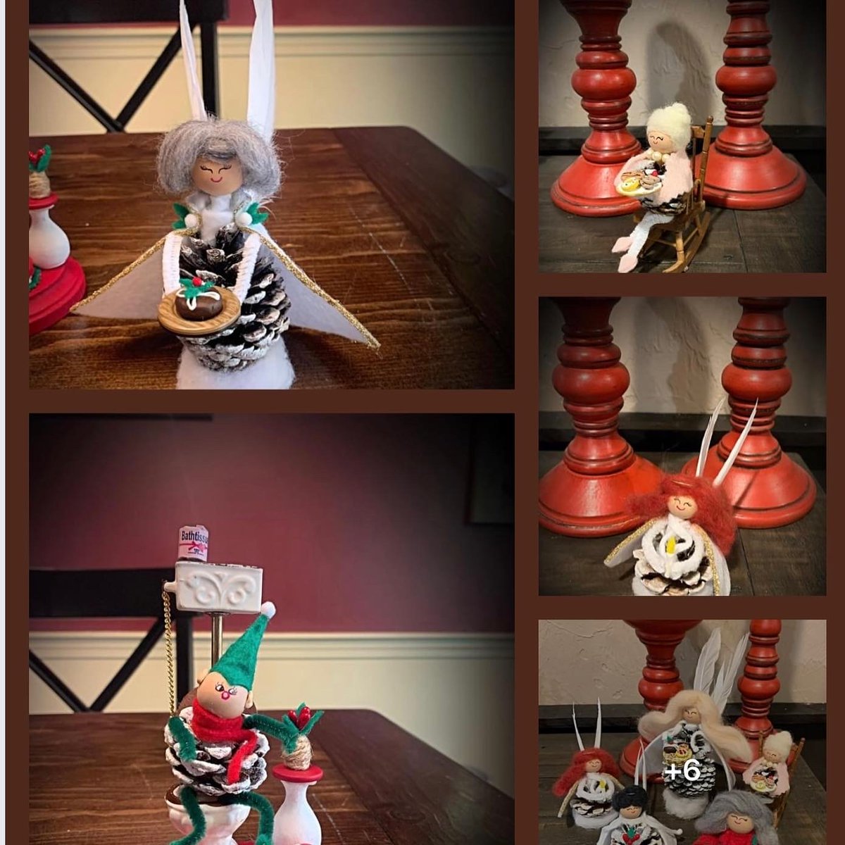snappydogs's tweet photo. These whimsical pinecone people, created by our friend, Elaine Kelly, are for sale at the Snappy trailer this weekend and next, priced $5 and up. #stockingstuffers #ornaments #hopkinton https://t.co/DPAfX7mZyf