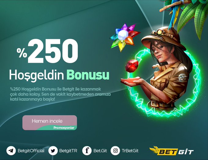 %250 Hoşgeldin Bonusu ile BETGİT'te Kazanmak Çok Daha Kolay.😍

Vakit Kaybetmeden Şimdi Aramıza Katıl Kazanmaya Başla!🎉