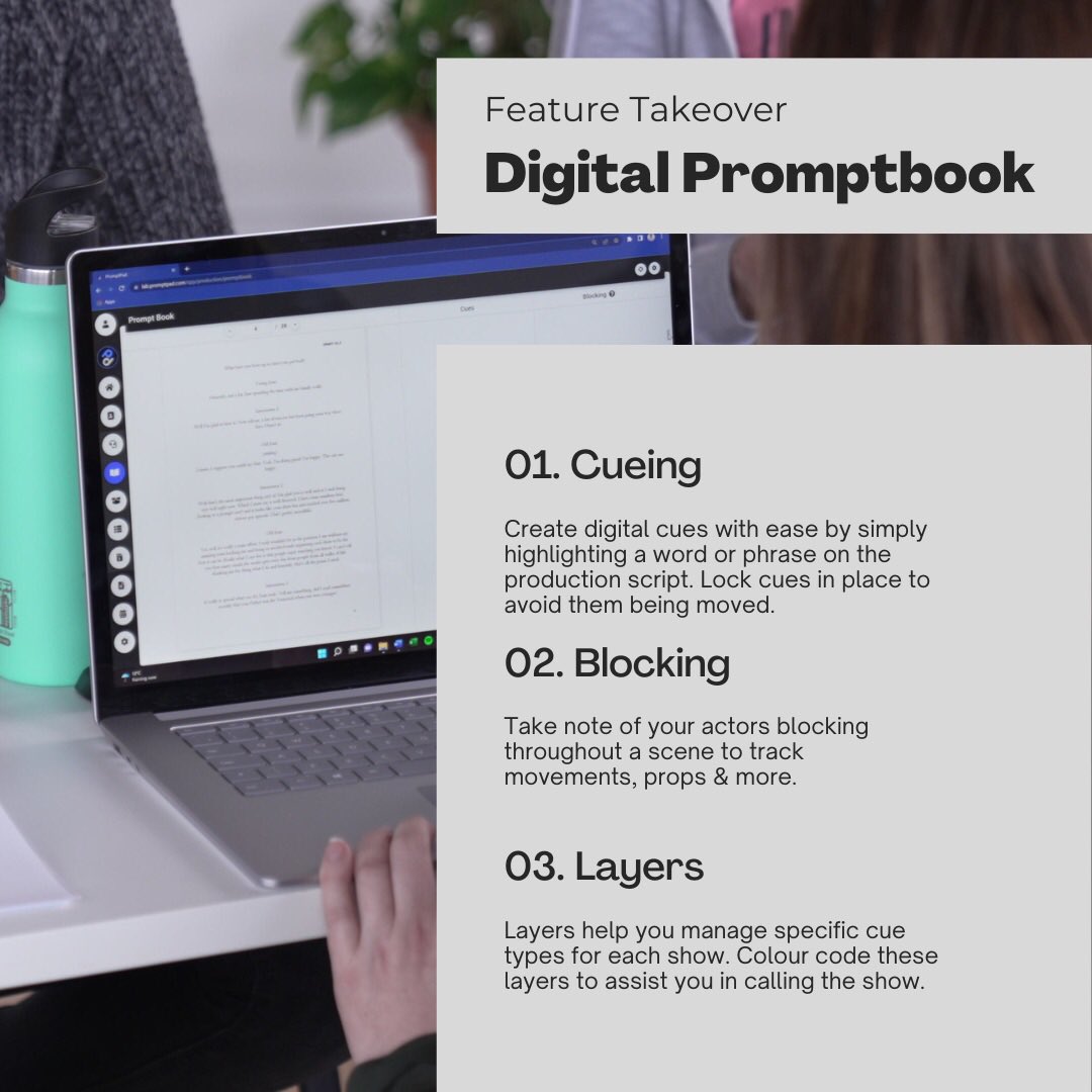 promptpad's tweet photo. 🔹 Feature Takeover 🔹

This week we are focusing on our Digital Promptbook as our headline feature. 

#promptpad #artsandentertainment #promptbook #stagemanager https://t.co/hHBMeWnF35