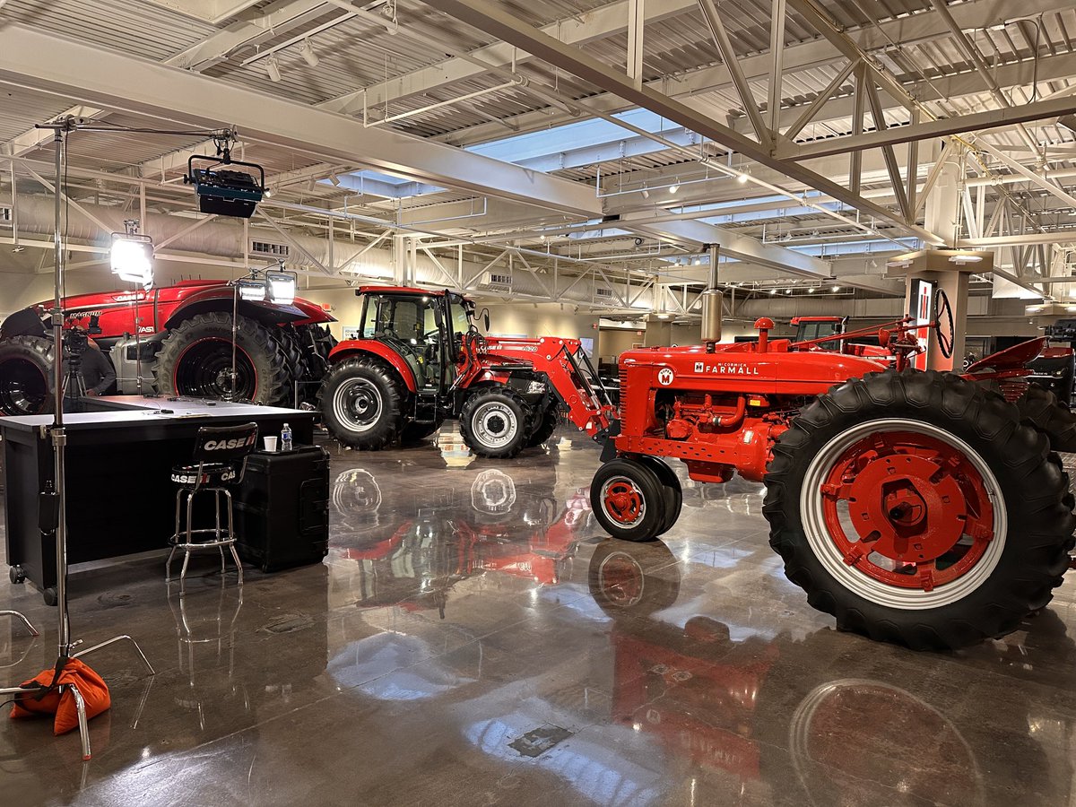 RESPECTING ROOTS, designing the future. A stool in the Case IH Experience Center provided great perspective, as the Armstrong Super M had a few hours in the sun. The 100th anniversary of Farmall is in 2023. Thanks ⁦<a href="/Case_IH/">Case_IH</a>⁩ ⁦<a href="/Bader_Rutter/">Bader Rutter</a>⁩ ⁦<a href="/FPShow/">Farm Progress Show</a>⁩!