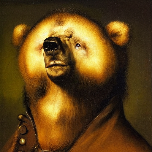 Animal headshot generated by Stable Diffusion. For more cool AI stuff, follow <a href="/Im_Bryxel/">Bryan Han</a> #stablediffusion #AIart #dalle2