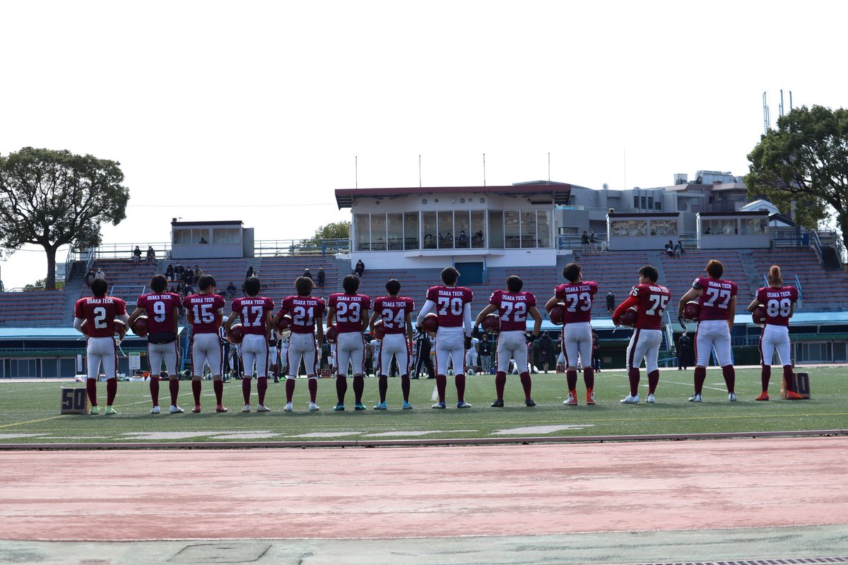 rowdies_oit's tweet image. 試合結果📣
vs京都府立大学(12/4　王子スタジアム)

1Q 京府大　  7-0　大工大
2Q 京府大　  7-0　大工大
3Q 京府大　  7-7　大工大
4Q 京府大　14-6　大工大

で敗戦しました。
最終戦が終了いたしました。今季は3位と悔しさが残る結果となりました。来年は全勝目指して頑張ります👊