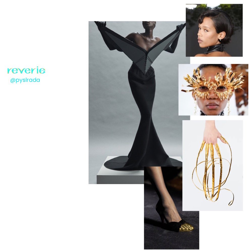 pYSLrada's tweet photo. Maticevski Bustier Gown with Schiaparelli accessories are made for this challenge!#TaylorRussellStylingWeekTwo https://t.co/hldaNBARHA