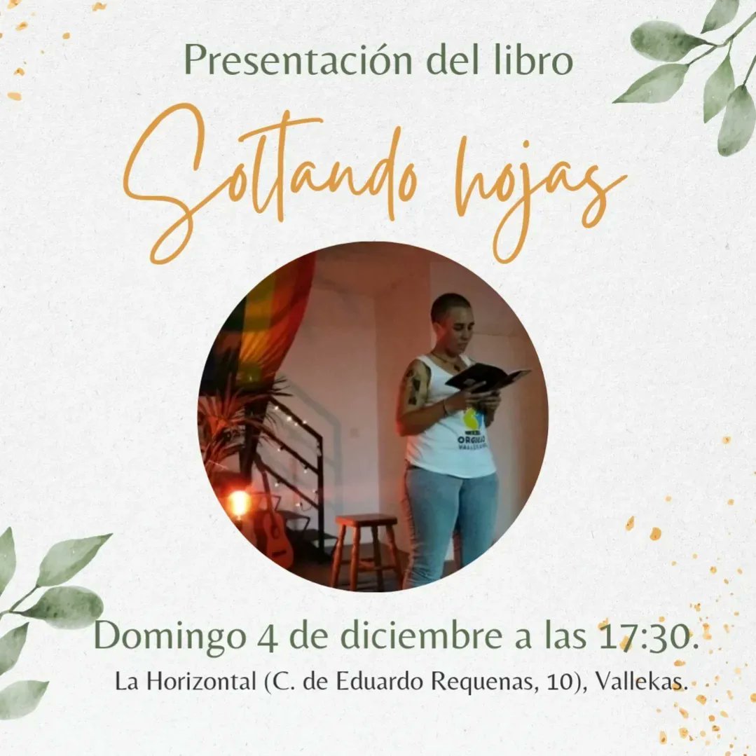 ¡Buenaaaas! Quien no se vaya de puente, ¡le tengo un gran plan!

Mañana presento a mi primer bebé libro en tribu. ✨💜

Más info 👉 instagram.com/p/Clnz1p5jD8t/…

#soltandohojas 🍁#andandodescalza
