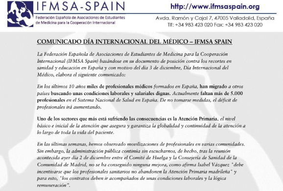 IFMSA-Spain tweet media