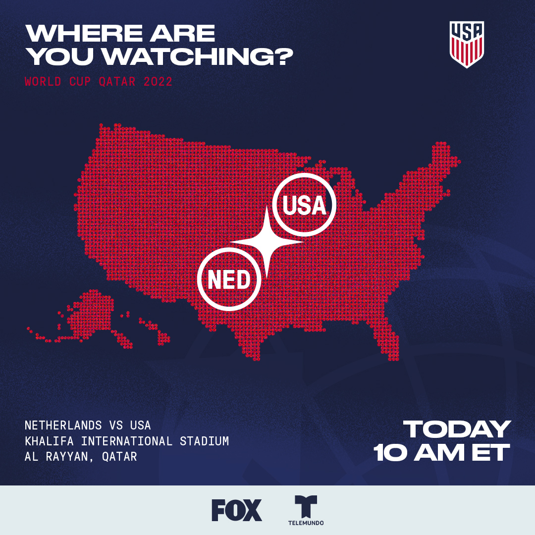 USMNT's tweet image. Don't tell us... Show us.

Where are you watching this morning?