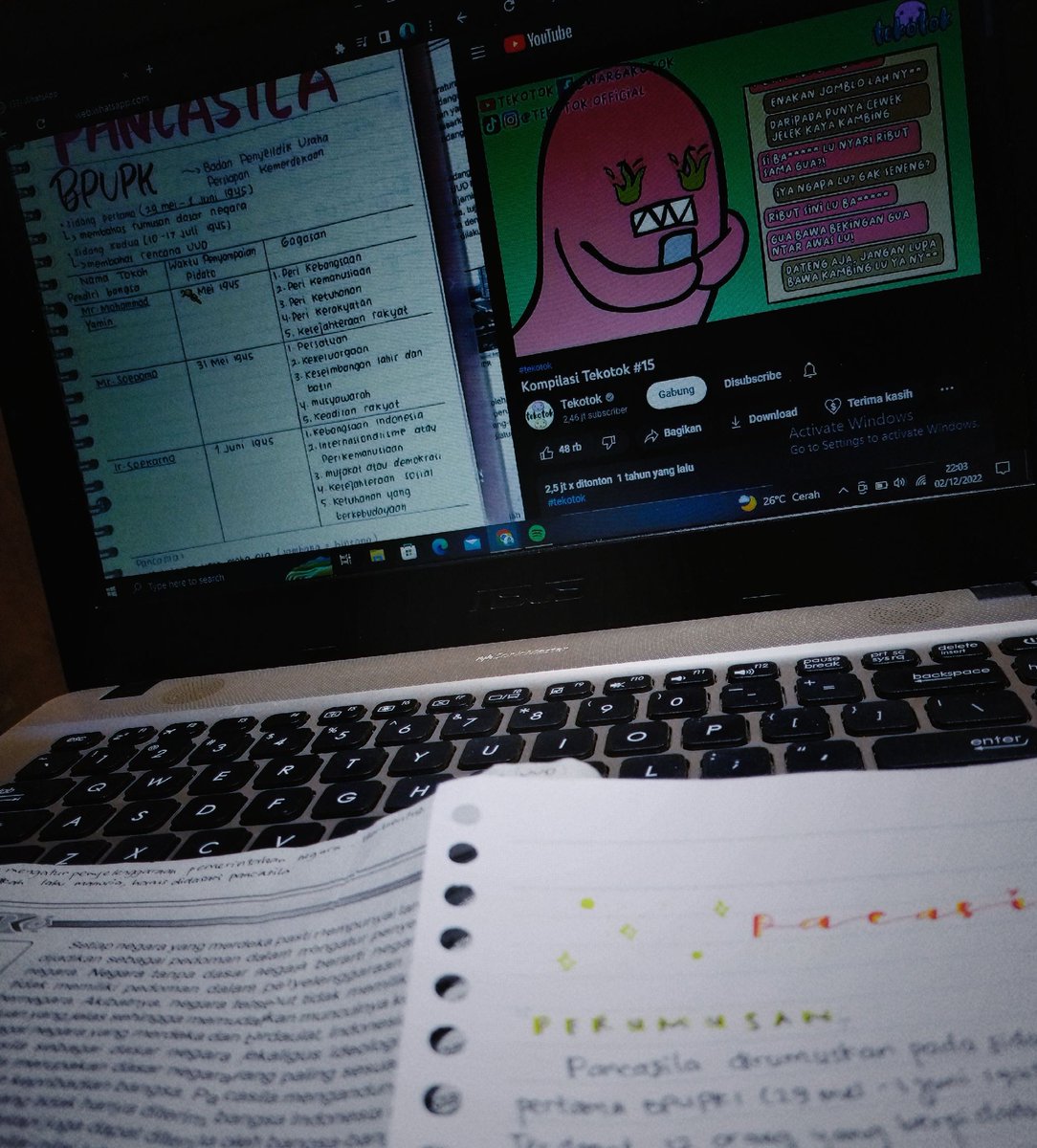 slfiarany's tweet photo. 📝 study progress﹗𔘓
belajar ppkn buat PAS hari senin, semangat bgt krna abis di semangatin guru mapelnya hehe ✌🏻 https://t.co/jlnroET4ZD