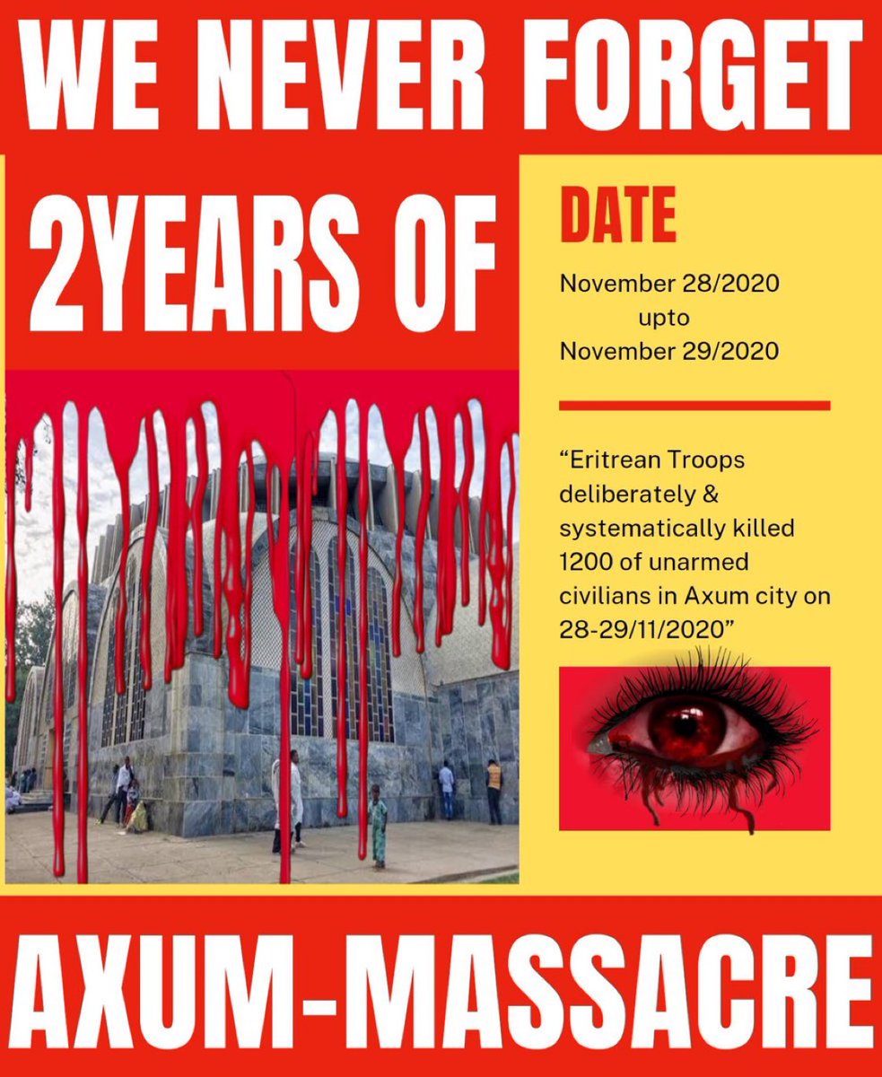 BlackMeazi's tweet photo. 753 #DaysOfTigrayGenocide by Roman Debotch is comingto Denver Sunday Nov13!Watch with us as the film goal isto spread awareness onthecivil war&humanitarian crisisAll funds will preceed!https://t.co/xWDU7j0HeH #AmharaOutOfTigray #EritreaOutOfTigray @SecBlinken @USAmbUN we need act https://t.co/0JJsEREGzO