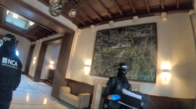 NCA Officers on-site at a multi-million-pound residence in London