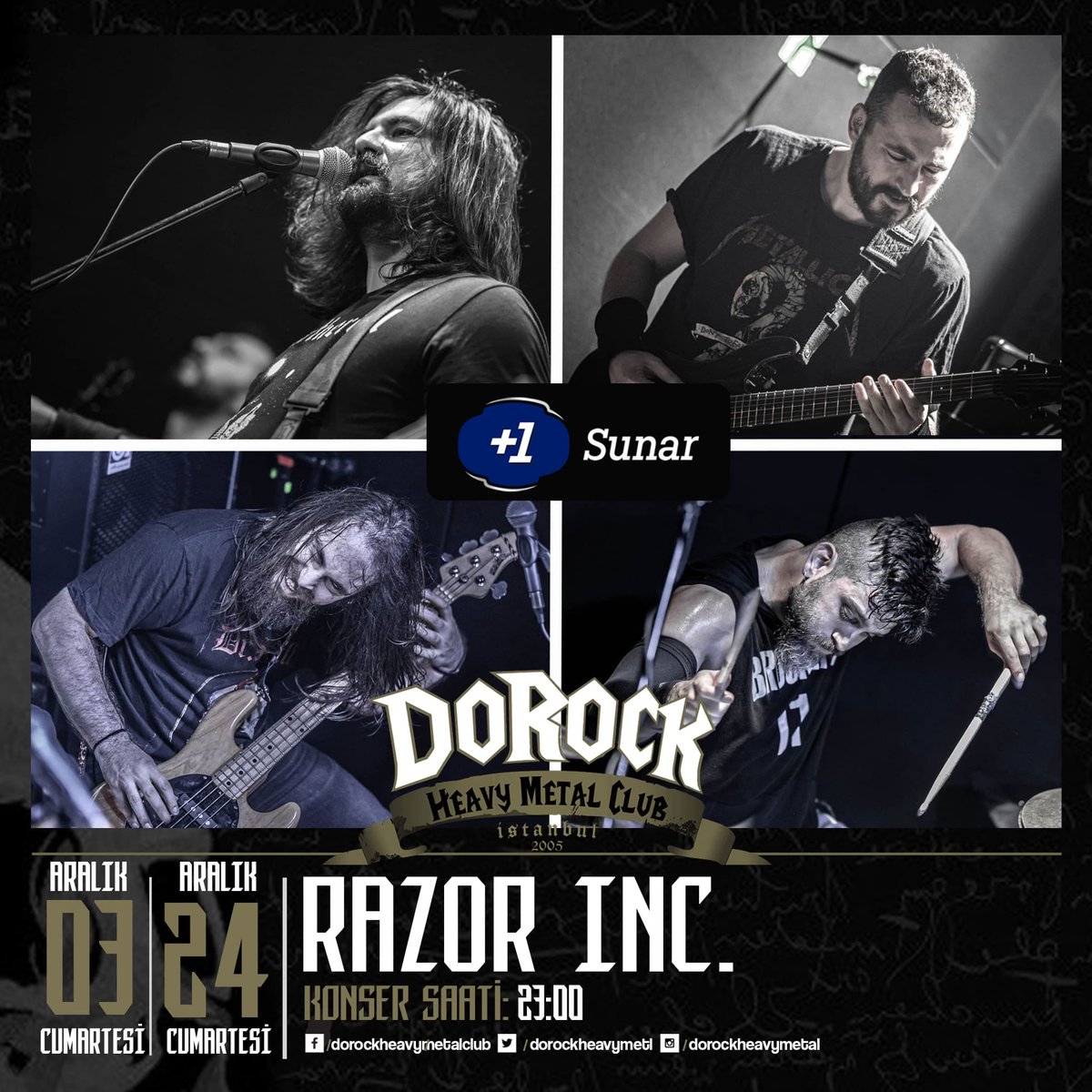 Bu akşam @dorockheavymetl 'da 'sabaha kadar metal' diyoruz. 23.00'da görüşmek üzere! 🤘🏻