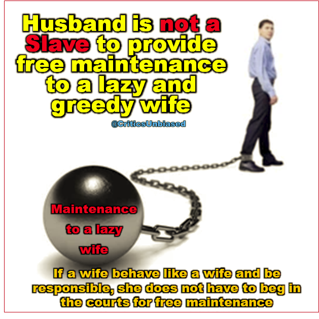 DaxeshVania's tweet photo. Judiciary #DoubleStandard
1 side:
#Husbands have no rights but only #Duties #Slavery
He is her LIFETIME #ATM #SpermDonor & #Bodyguard
2nd side:
#Wife has no duty but only #Rights
Even educated-adulterous wife can get maintenance
#WomenAreBurden #FakeCases
@RijijuOffice
@MLJ_GoI https://t.co/eawCU8K6Ws