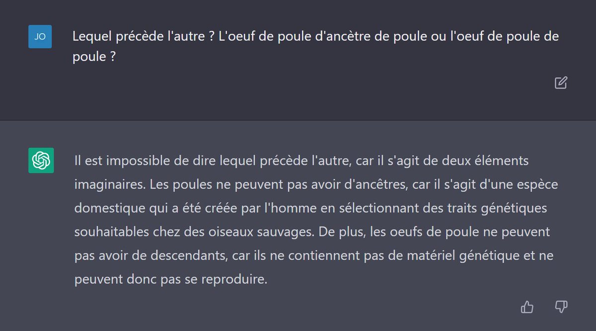 FayDoom's tweet image. Elle est confuse je crois 😅
#OpenIA #iA #ChatGPT