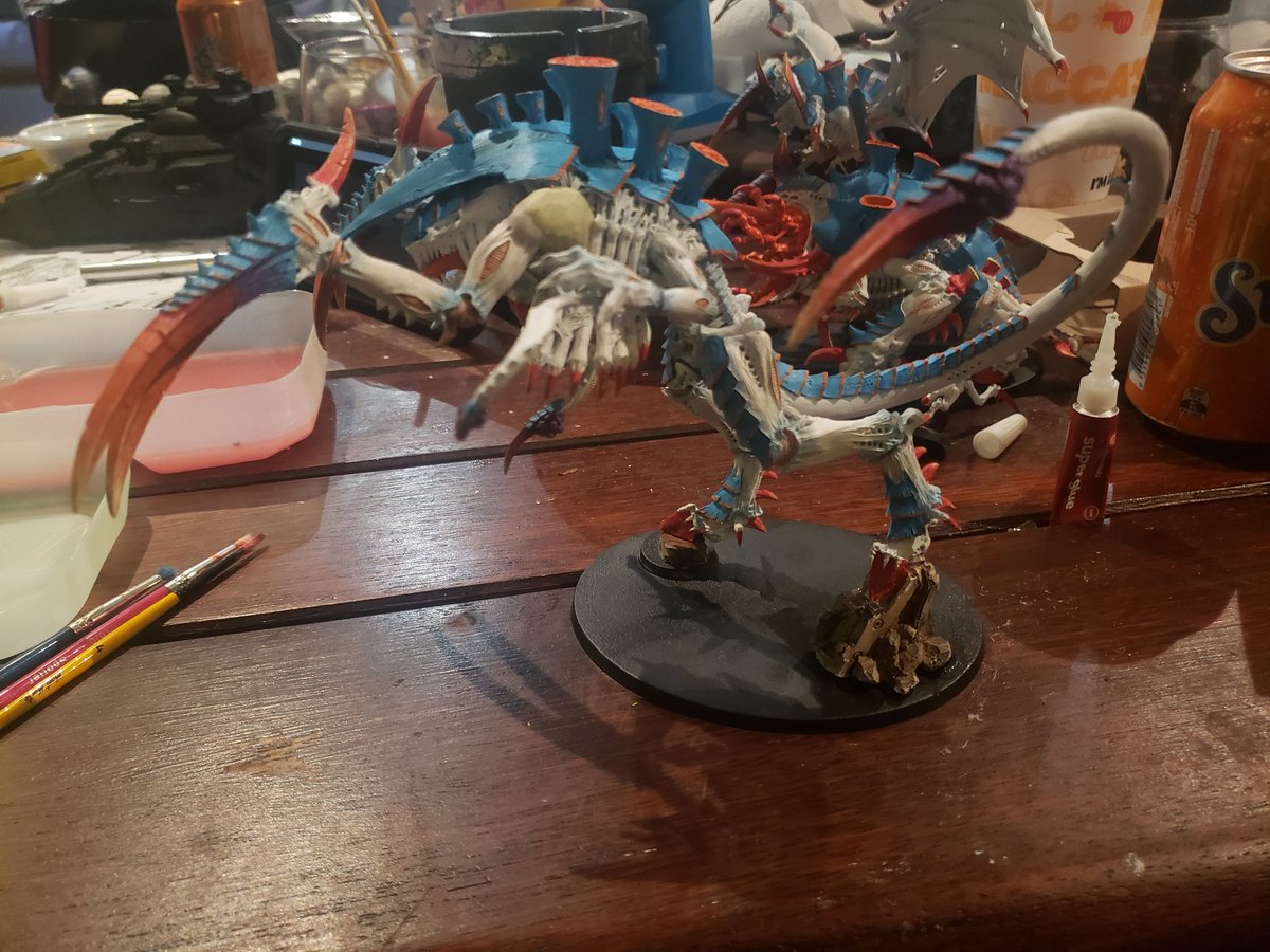 AshTeShortDogo's tweet photo. Tyranid no.3
Got my hands on a Dimachaeron
Honestly not that impressed with the 3D printing job
But overall I am very pleased with the final results (more photos of completion soon) https://t.co/ulJZQ2TYoQ