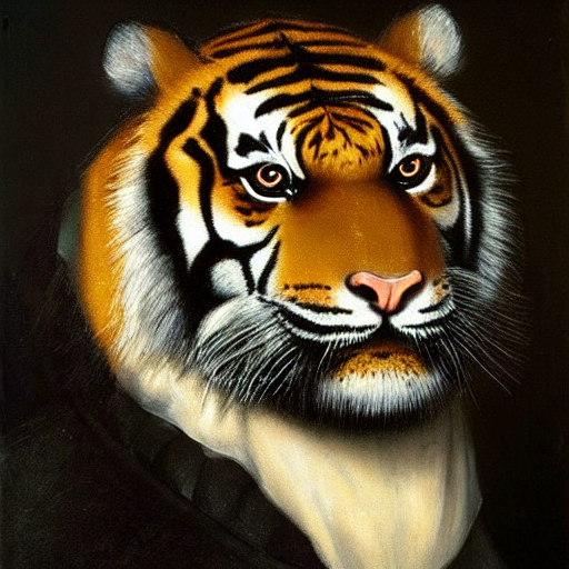 Animal headshot generated by Stable Diffusion. For more cool AI stuff, follow <a href="/Im_Bryxel/">Bryan Han</a> #stablediffusion #AIart #dalle2