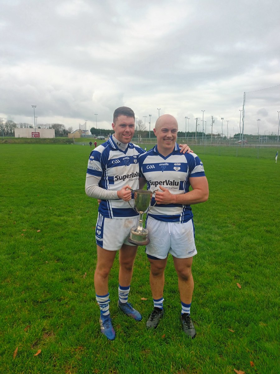 ScarraGAA's tweet photo. Congratulations to our Junior B Football Team winning the league final this morning in Ballyanly. A big thanks to @NaomhAbanGAA for a great game.
Well done lads 🏆🏆🙌🙌💙🤍 https://t.co/DYd3p7j5lg