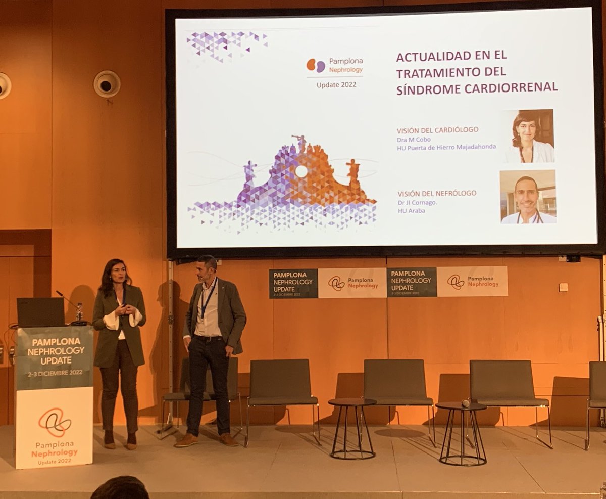 Abordaje multidisciplinar en síndrome cardiorenal Marta Cobo e Iñaki Cornago en #PNU2022. Excelente combinación!
